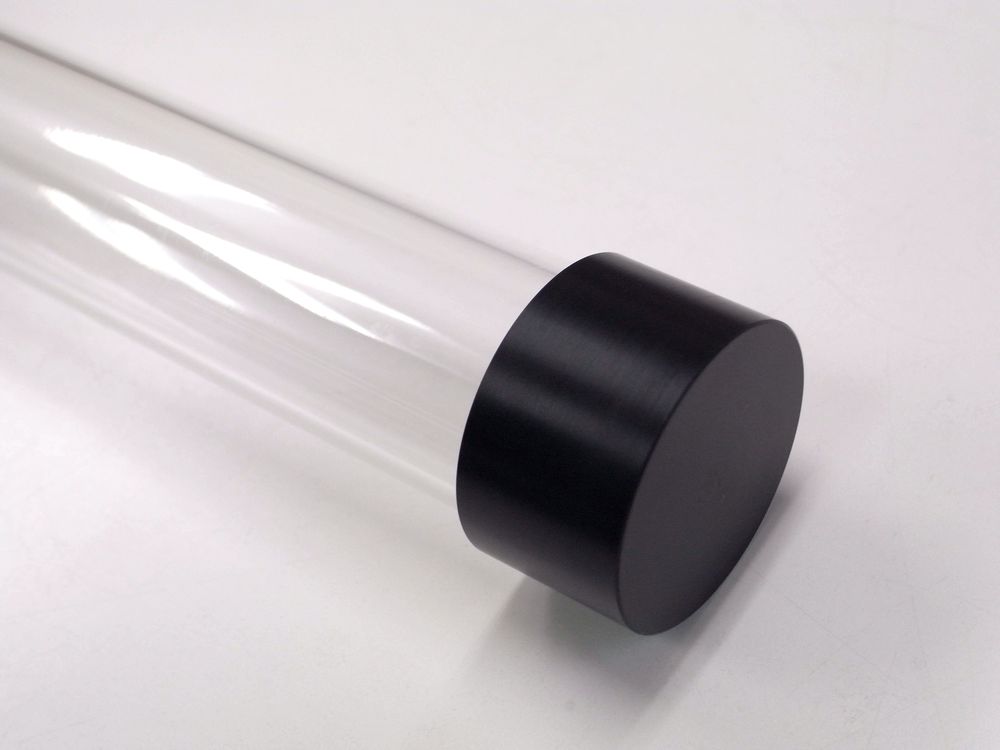 蓋付きアクリルパイプ加工品